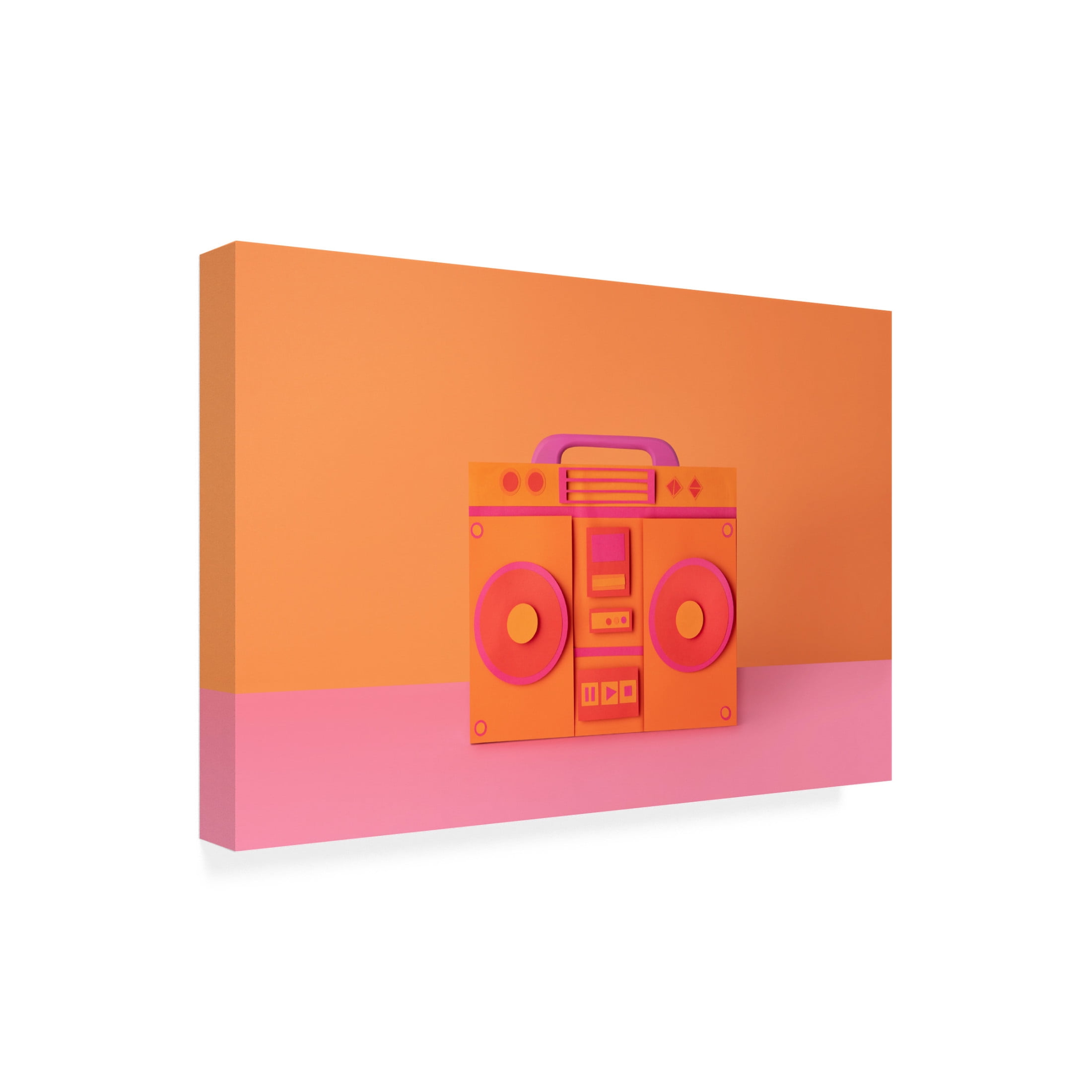 Canvas Wall Art - Julia Ramiro 'Radio' Wall Art for Living Room, Bedroom, or Office Décor by Trademark Fine Art - 32 x 22 Inches