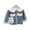 White, variant on 2-7T Kids Girls Denim Jacket Outerwear Toddler Faux Fur Thicken Fleece Lined Jean Coat Plush Winter Outwear Snowsuit