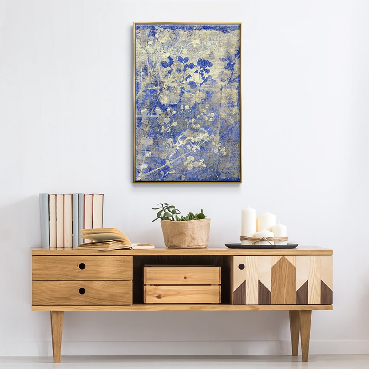 Boundless I Framed Premium Gallery Wrapped Canvas - Ready to Hang - 25 x 37 - Gold Floating Frame