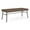 Castillo Brown, variant on Mystic Reception Waiting Room 18.5" 2-Seat Bench / Charcoal Steel / Brown