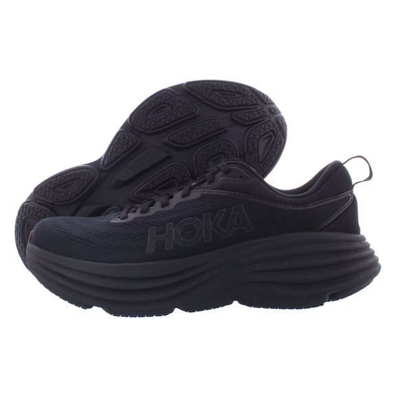 Hoka One One Bondi 8 1123202-BBLC Sneakers Men 10.5D Black Running Shoes ZPO2600