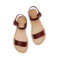 thumbnail image 4 of Sandalias planas con tira en el tobillo para mujer DREAM PAIRS marrón talla 9, 4 of 7