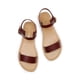 thumbnail image 4 of Sandalias planas con tira en el tobillo para mujer DREAM PAIRS marrón talla 9, 4 of 7