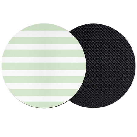 Green Striped Coasters Set of 2 Absorbent Coasters for Drinks Classic Farmhouse Horizontal Stripes Coaster for Desk Coffee Table Protection Home Decor House Warming Gifts 4