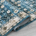 thumbnail image 7 of EastVita Area Rugs Carpets Area Rug 8*10 Living Room Rug Vintage Traditional Rug Distressed Floral Print Indoor Retro Floor Cover Thin Rug for Bedroom Home Decor,Blue blue 8*10ft, 7 of 7
