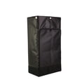 thumbnail image 2 of American Supply Replacement Janitorial Cart Bag 10.5"Wx17.5"Dx32" Long Vinyl with 6 Solid Brass Grommets and Front Opening Zipper Color Black, 2 of 2