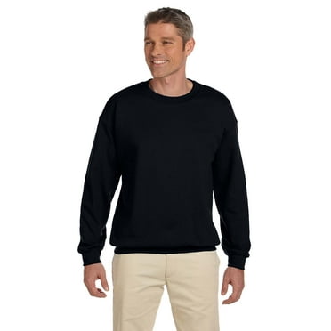 Hanes Menâ€™s Ultimate Cotton&Reg; Heavyweight Crewneck Sweatshirt , F260 , Black , X-Large