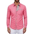 thumbnail image 3 of Enjoytime Button Down Shirt Men Fashion Business Casual Dress Collared Long Sleeve Shirts with Pocket, 3 of 6