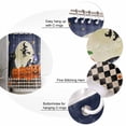 thumbnail image 6 of Halloween Shower Curtain Set ，Waterproof Fabric Shower Curtains Skull Pumpkin Black Cat Witch Crow Moon Shower Curtains for Bathroom,Bathroom Decor 72"x84", 6 of 6