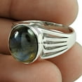 thumbnail image 2 of Natural Labradorite Gemstone Ring, Solid 925 Sterling Silver Ring, Vintage Gifts Ring, Attractive Ring, Birthday Gift Ring, Anniversary Gift Ring, Proposal Ring, Delicate Ring (labradorite, 7), 2 of 3