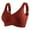 Brick Red, variant on Women's Minimizer Bra – Full Coverage, Plus Size, Anti-Sagging, Supportive, Wireless, Brick Red L