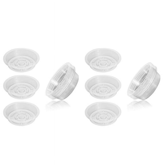 20Pcs 8Inch Clear Plant Saucer Plastic Drip Trays for Indoor and Outdoor Plants for Holding Flower Planter Pot