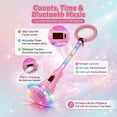 thumbnail image 2 of Kywib Smart Skip Ball with Bluetooth Music & LED Counter, Foldable Ankle Skip Toy for Kids, Birthday Gifts for Girls & Boys Age 5-12, Outdoor Active Game,Pink, 2 of 8