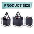 thumbnail image 3 of Foldable Drink Carrier Tote Bag, Leak Resistant Multi Cup Beverage Organizer With Insulated Compartments,Ergonomic Handle Travel Coffee Cup Holder,Collapsible Drink Caddy For Delivery Picnic Camping, 3 of 7