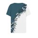 thumbnail image 5 of TaTaai Womens Casual Loose Fit Random Print V Neck Tops Button Decor Short Sleeve T Shirts Soft Lightweight Comfy Fashion Daily Wear Blouses for Women Gift, 5 of 7