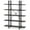 Black, variant on Barara King Bookshelf, Bookcase, Display Standing Shelf5-Tier Bookshelf, Open Etagere Bookcase Storage Display Rack, Brown