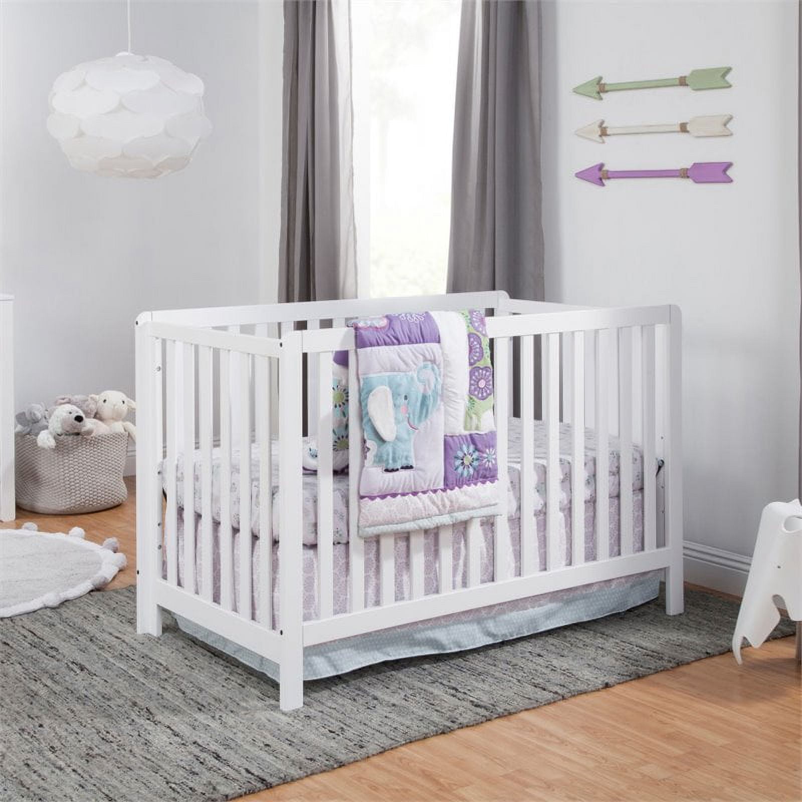 Carter's By DaVinci Colby 4-in-1 Low Profile Convertible Crib in White 