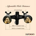 thumbnail image 6 of gotonovo Matte Black Exposed Shower Brass Pipe Shower Faucet Bathroom Shower Combo Set Rainfall Shower Head Handheld Spray Bathtub Shower 8 Inch 3 Function Vintage Wall Mounted Double Cross Knobs, 6 of 9