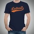thumbnail image 5 of UGP Campus Apparel Detroit City Baseball Script Basic Cotton T-Shirt - Medium - Navy, 5 of 6