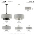thumbnail image 2 of 46748-91 Livex Lighting Dakota - 2 Light ADA Wall Sconce In Transitional Style-5 Inches Tall and 13 Inches Wide, 2 of 10