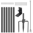 YTBW Height Adjustable Bird Wood House Bird Feeder Pole Mount Kit