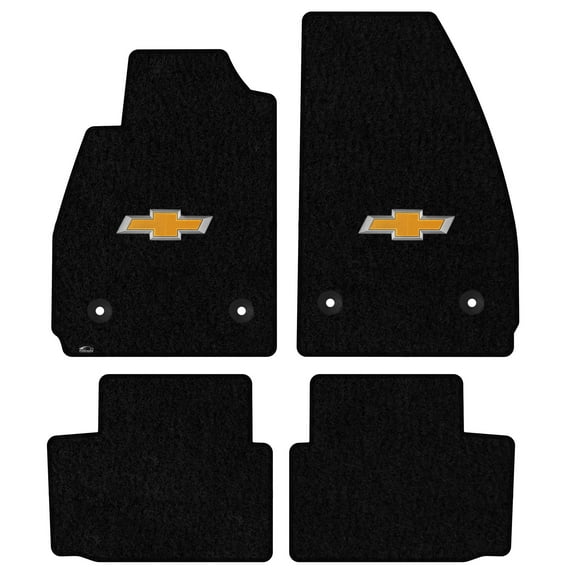 Lloyd Mats Custom Fit Floor Mats for Chevy Malibu 2013-2015.5 LogoMat 4Pc Set Black