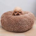 thumbnail image 3 of Modern Soft Plush Round Pet Bed for Cats or Small Dogs, Mini Medium Sized Dog Cat Bed Self Warming Autumn Winter Indoor Snooze Sleeping Cozy Kitty Ted, 3 of 4