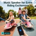 thumbnail image 3 of Gotrax WG1 12V Electric Wiggle Car for Kids, Ride On Toy for Boys & Girls Ages 3+, 132 lbs,Pink, 3 of 7