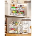 thumbnail image 5 of TAIMASI Pull-Out 3 Tier Bathroom Organizers and Storage, Under Sink Organizer, Kitchen Cabinet Organizer White, 2 (Count), 5 of 8