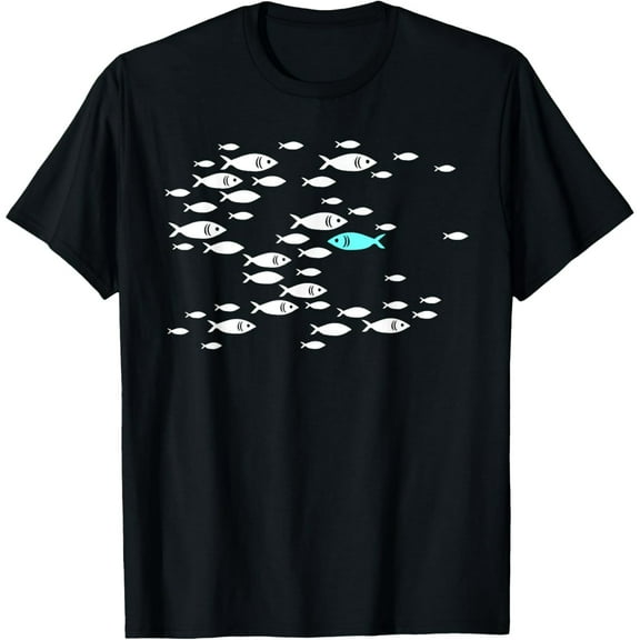 Fish swim against the current in the sea T-Shirt
