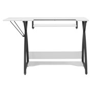 Sew Ready Comet Sewing Table Folding Top Adjustable Platfomr Black/White