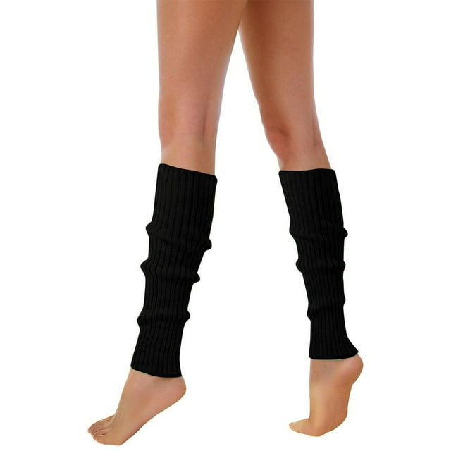 Leg Warmers For Women Neon Ribbed Leg Socks Stylish Accessories Colorful Fluorescent Wool Knitted Sock Sleeves