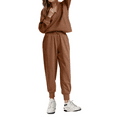thumbnail image 4 of Fantaslook Womens 2 Piece Outfits Long Sleeve Half Zip Sweatsuits with Pockets Pullover Lounge Set, 4 of 8