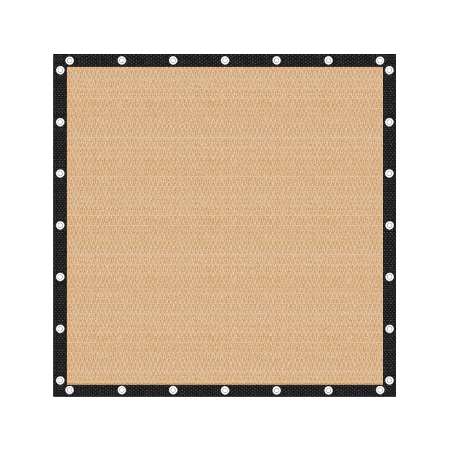 DIFY 90% UV Block Sun Shade Cloth with Grommets, 10' x 12', Wheat