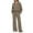 Khaki, variant on JYLFC Womens 2 Piece Outfits Set Jogger and Hoodie Sweatsuit Sets Oversized Half Zip Sweatshirt Sweatpants with Pockets Dark Gray XL