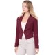thumbnail image 1 of Chaqueta Corta Casual De Negocios Allegra K Sin Cuello Para Mujer Vino Rojo S, 1 of 6
