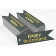 thumbnail image 2 of Inkdotpot Gold Foil Paper Hang Tags Happy Retirement Favor Tags 50 Pieces, 2 of 6