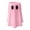 Pink, variant on Halloween Ghost Can Holder Funny Ghost Figurine Decorative Drink Stand Universal Beverage Can Sleeve Spooky Holiday Tabletop Display