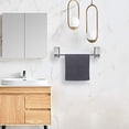 thumbnail image 6 of Self Adhesive Bathroom Towel Bar- Stainless Steel Bath Wall Shelf Rack Hanging Towel Stick On Sticky Hanger Contemporary Style, NO Drilling (1 Pack, Brushed Nickel, 16-Inch Towel Rack), 6 of 7
