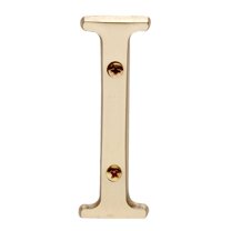 Letter "I" House Letters Solid Bright Brass 3" | Renovator's Supply