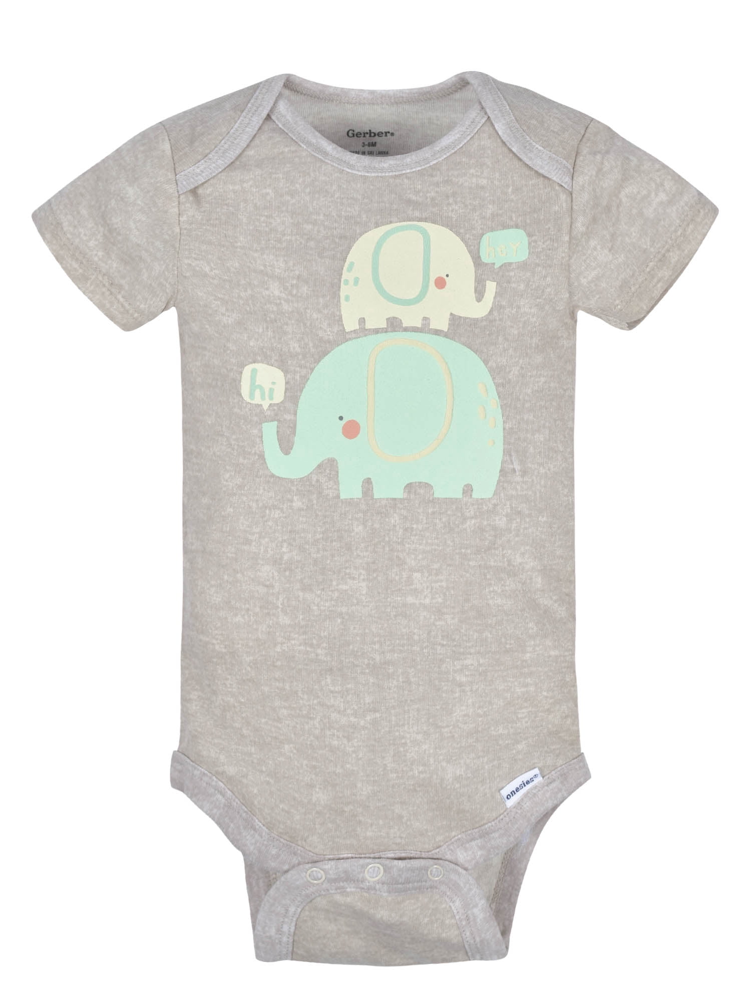 Gerber Baby Boy or Girl Gender Neutral Short Sleeves Onesies Bodysuits, 8-Pack, Sizes Newborn -12M