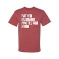 thumbnail image 2 of Wild Bobby,Father Husband Protector Hero Best Dad Husband Gift, Father's Day, Men Graphic Tees, Vintage Heather Red, Medium, 2 of 3