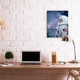 thumbnail image 2 of Stupell Industries Outer Space Astronaut Female Astronaut Lipstick Detail Canvas Wall Art Design by Ziwei Li, 24" x 30", 2 of 6