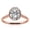 Pink, variant on Luxurious Yellow Gold Plated Moissanite Solitaire Wedding Ring for Women