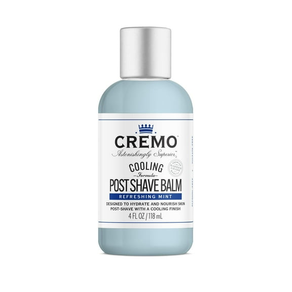 Cremo Cooling Formula Post Shave Balm, Soothes, Cools And Protects Skin From Shaving Irritation, Dryness and Razor Burn, 4 Oz