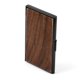 thumbnail image 1 of Tarjetero de madera maciza, tarjetero de acero inoxidable, tarjetero de madera, tarjetero de metal, caoba, regalos empresariales, 1 of 5
