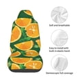 thumbnail image 4 of Fuzoiu Orange Print Elastic Car Seat Covers, Seat Cover Protector,Universal Fit Interior Covers for Most Cars,Washable Seat Cover Non Slip for SUV,Sedan,Van, 4 of 5
