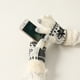 thumbnail image 4 of Guantes de punto con forro polar de invierno, cálidos guantes de dibujos animados, engrosados, con copos de nieve, ciervos, guantes de pantalla táctil de punto para mujer, 4 of 6