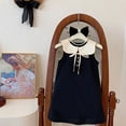 thumbnail image 5 of GDEGE Children Toddler Girls Dress Girls Sleeveless Jumpsuit Little Black Doll Collar Vest Princess DressKids Girls Cute Fashion Casual Comfortable Party Dress, 5 of 8