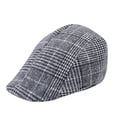 thumbnail image 2 of Only Moment B Vintage Beret Men's Mesh Cap Polyester Newsboy Hats for Men Cabbie Hunting Cap Weave Linen-Like Cotton One Size, 2 of 4